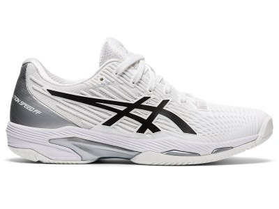 Asics Solution Speed FF 2 Tenis Ayakkabısı Kadın Beyaz Siyah | TR4948-042