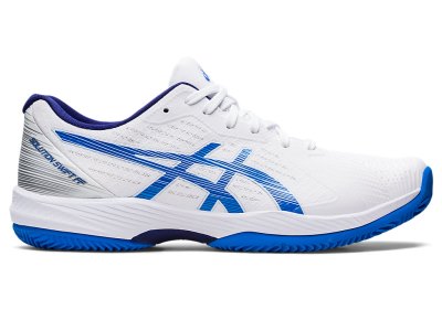 Asics Solution Swift FF Clay Tenis Ayakkabısı Erkek Beyaz Mavi | TR1148-008