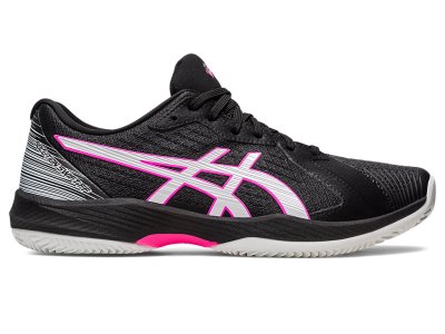 Asics Solution Swift FF Clay Tenis Ayakkabısı Erkek Siyah Pembe | TR5530-767