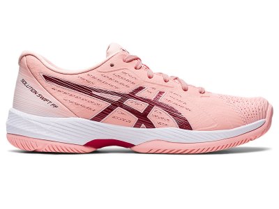 Asics Solution Swift FF Tenis Ayakkabısı Kadın Pembe Koyu Kırmızı | TR8222-615