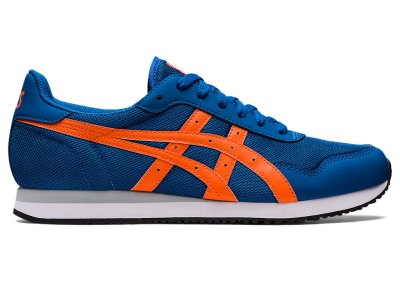 Asics Tiger Runner Spor Ayakkabı Erkek Mavi Turuncu | TR4582-943