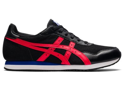 Asics Tiger Runner Spor Ayakkabı Erkek Siyah Kırmızı | TR3058-277