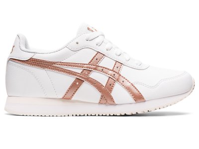 Asics Tiger Runner Spor Ayakkabı Kadın Beyaz Pembe Altın | TR3152-430